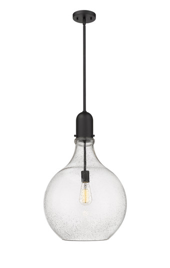 Auralume One Light Pendant in Matte Black (405|4921SBKG58416)