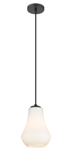 Auralume One Light Mini Pendant in Matte Black (405|4901PBKG5717)