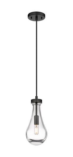 Downtown Urban One Light Pendant in Matte Black (405|4511PBKG4515CL)