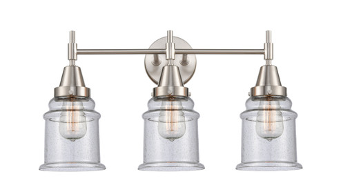 Caden Three Light Bath Vanity in Satin Nickel (405|4473WSNG184)
