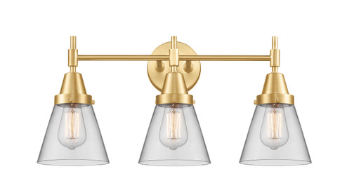 Caden Three Light Bath Vanity in Satin Gold (405|4473WSGG62)