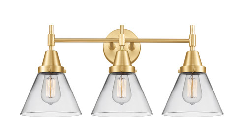 Caden Three Light Bath Vanity in Satin Gold (405|4473WSGG42)