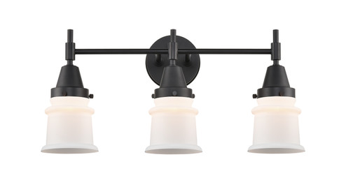 Caden Three Light Bath Vanity in Matte Black (405|4473WBKG181S)