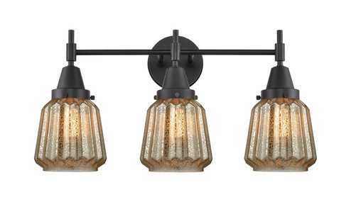 Caden Three Light Bath Vanity in Matte Black (405|4473WBKG146)