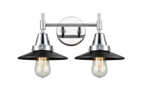 Caden Two Light Bath Vanity in Polished Chrome (405|4472WPCM6BK)