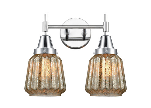 Caden Two Light Bath Vanity in Polished Chrome (405|4472WPCG146)