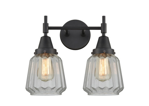 Caden Two Light Bath Vanity in Matte Black (405|4472WBKG142)