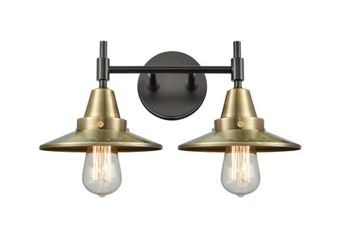 Caden Two Light Bath Vanity in Black Antique Brass (405|4472WBABM4AB)
