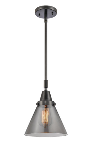 Caden One Light Mini Pendant in Matte Black (405|4471SBKG43)