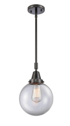 Caden One Light Mini Pendant in Matte Black (405|4471SBKG2028)