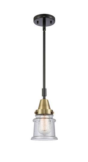 Caden One Light Mini Pendant in Black Antique Brass (405|4471SBABG184S)