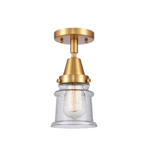 Caden One Light Flush Mount in Satin Gold (405|4471CSGG184S)