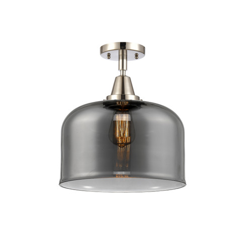 Caden One Light Flush Mount in Polished Nickel (405|4471CPNG73L) Caden One Light Flush Mount in Polished Nickel (405|4471CPNG73L)