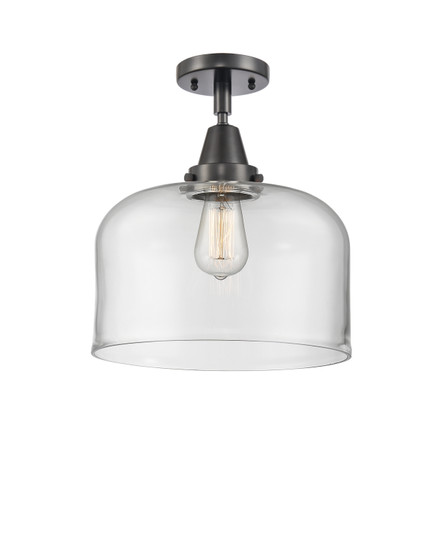 Caden One Light Flush Mount in Matte Black (405|4471CBKG72L)