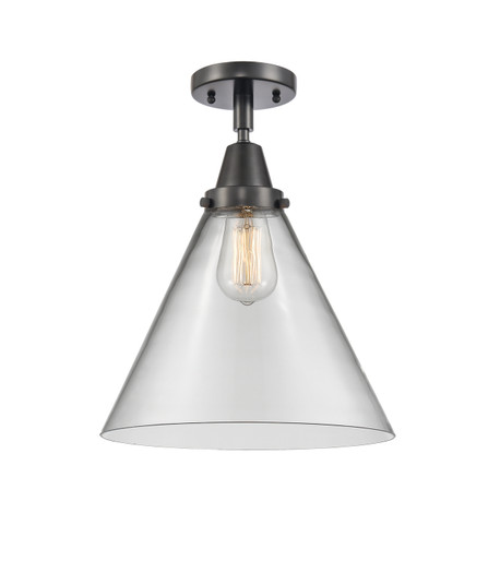 Caden One Light Semi-Flush Mount in Matte Black (405|4471CBKG42L)