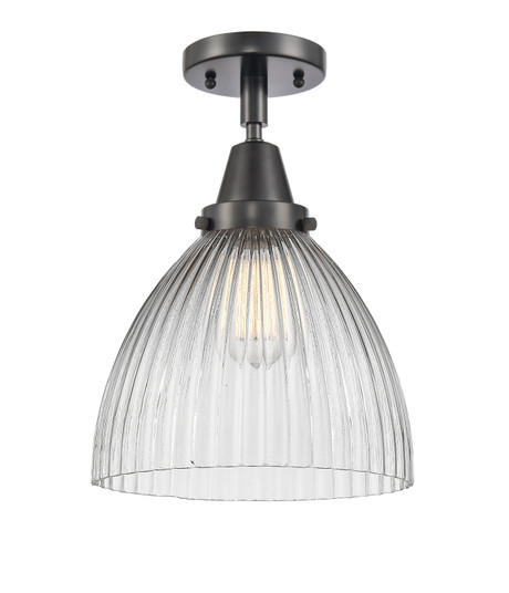 Caden One Light Semi-Flush Mount in Matte Black (405|4471CBKG222)