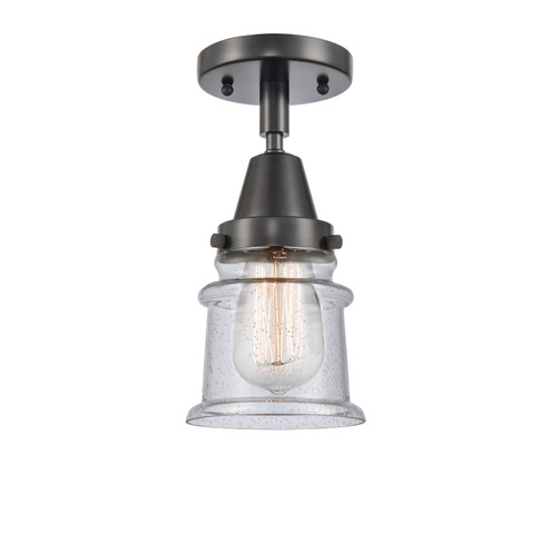 Caden LED Semi-Flush Mount in Matte Black (405|4471CBKG184SLED)