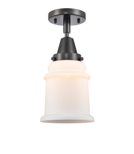 Caden One Light Flush Mount in Matte Black (405|4471CBKG181)