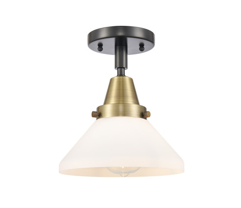 Caden One Light Flush Mount in Black Antique Brass (405|4471CBABG4471)