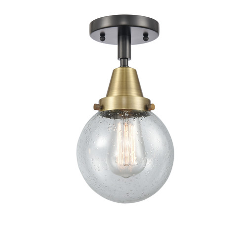 Caden One Light Semi-Flush Mount in Black Antique Brass (405|4471CBABG2046)