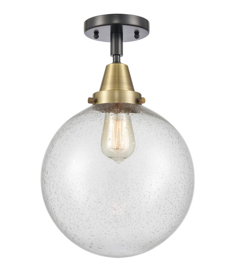 Caden One Light Semi-Flush Mount in Black Antique Brass (405|4471CBABG20410)