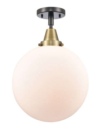 Caden One Light Semi-Flush Mount in Black Antique Brass (405|4471CBABG20112)