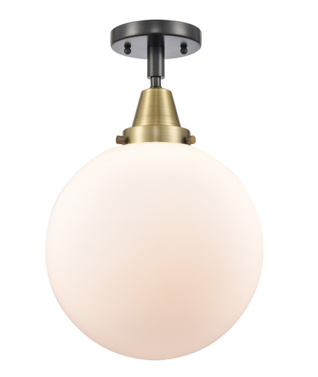 Caden One Light Semi-Flush Mount in Black Antique Brass (405|4471CBABG20110)