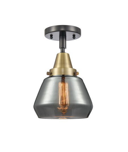 Caden One Light Semi-Flush Mount in Black Antique Brass (405|4471CBABG173)