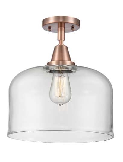 Caden One Light Flush Mount in Antique Copper (405|4471CACG72L)