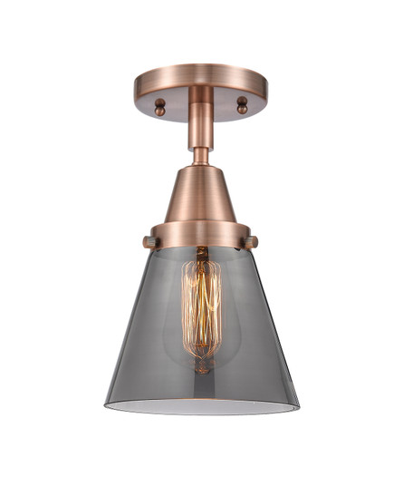 Caden One Light Flush Mount in Antique Copper (405|4471CACG63)