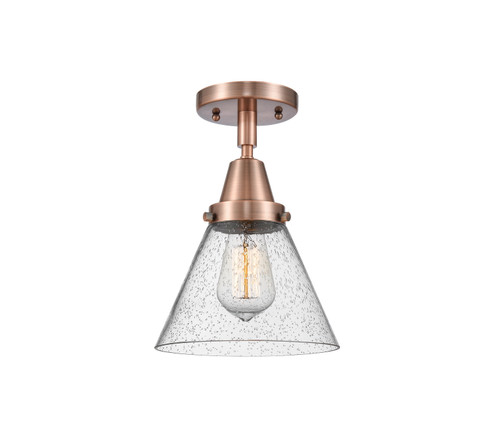 Caden One Light Semi-Flush Mount in Antique Copper (405|4471CACG44)