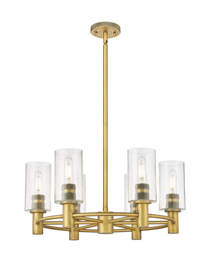 Downtown Urban LED Chandelier in Brushed Brass (405|4346CRBBG4347SDY)