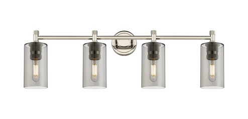 Downtown Urban Four Light Bath Vanity in Polished Nickel (405|4344WPNG4347SM)