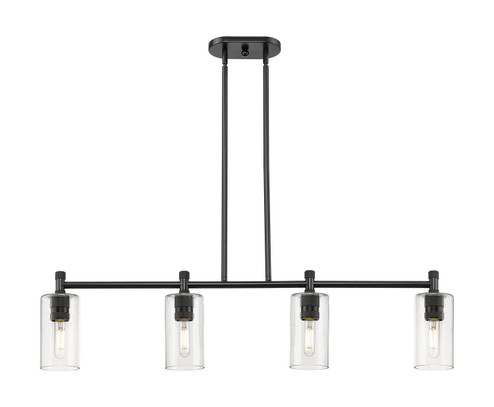 Downtown Urban LED Island Pendant in Matte Black (405|4344IBKG4347SDY)