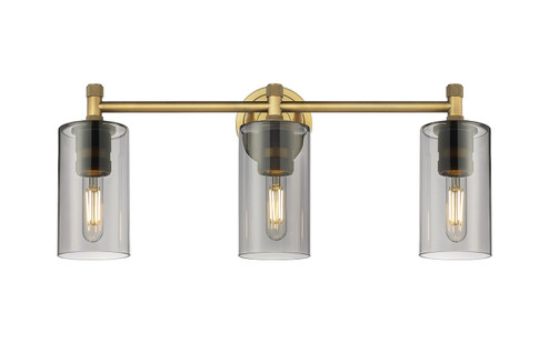Downtown Urban Three Light Bath Vanity in Brushed Brass (405|4343WBBG4347SM)