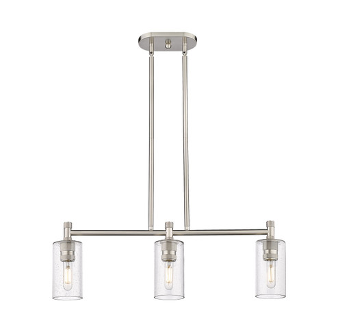 Downtown Urban Three Light Island Pendant in Satin Nickel (405|4343ISNG4347SDY)