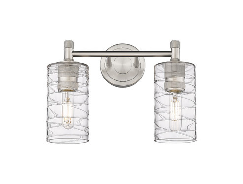 Downtown Urban Two Light Bath Vanity in Satin Nickel (405|4342WSNG4347DE)