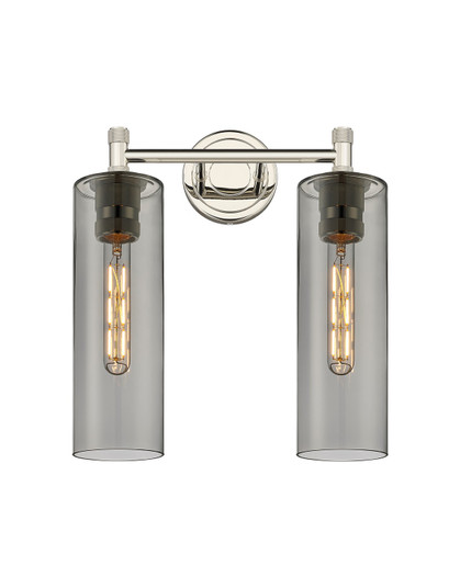 Downtown Urban Two Light Bath Vanity in Polished Nickel (405|4342WPNG43412SM)