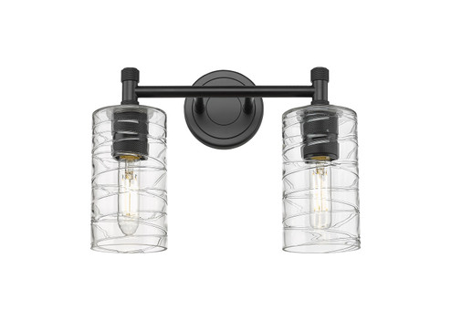 Downtown Urban Two Light Bath Vanity in Matte Black (405|4342WBKG4347DE)