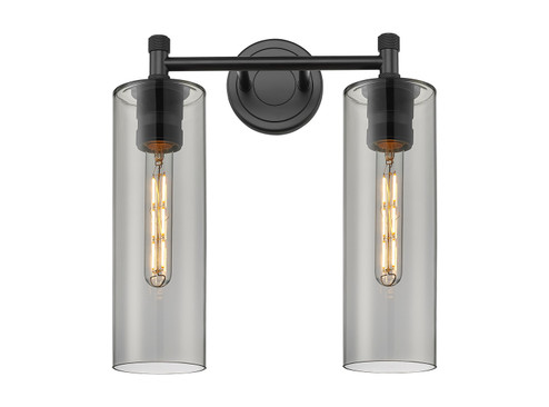 Downtown Urban Two Light Bath Vanity in Matte Black (405|4342WBKG43412SM)