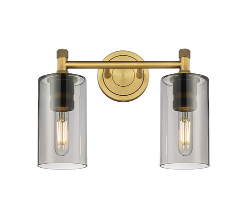 Downtown Urban Two Light Bath Vanity in Brushed Brass (405|4342WBBG4347SM)