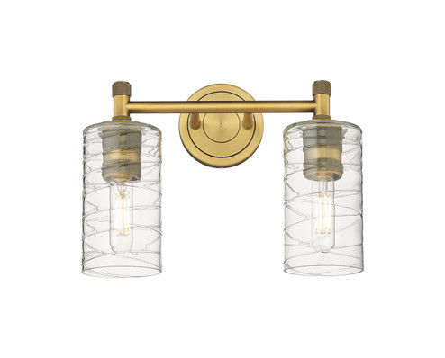 Downtown Urban Two Light Bath Vanity in Brushed Brass (405|4342WBBG4347DE)