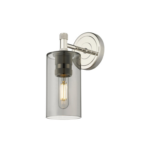 Downtown Urban One Light Wall Sconce in Polished Nickel (405|4341WPNG4347SM)