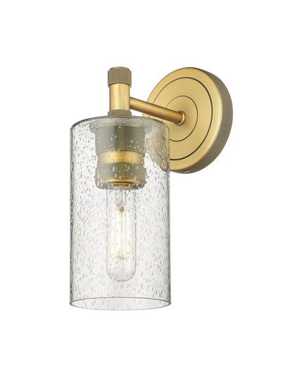 Downtown Urban One Light Wall Sconce in Brushed Brass (405|4341WBBG4347SDY)