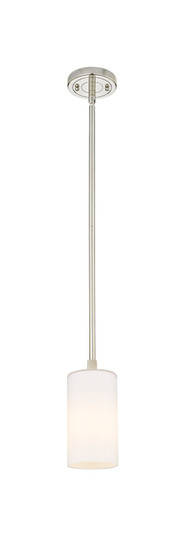 Downtown Urban One Light Pendant in Polished Nickel (405|4341SPNG4347WH)