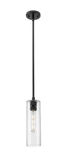 Downtown Urban One Light Pendant in Matte Black (405|4341SBKG43412CL)
