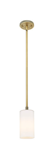 Downtown Urban LED Pendant in Brushed Brass (405|4341SBBG4347WH)