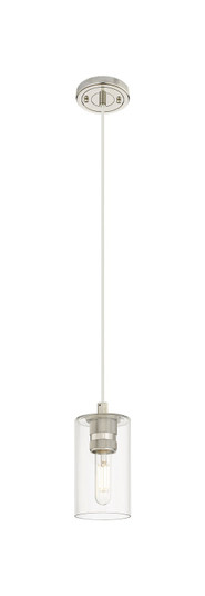 Downtown Urban One Light Pendant in Polished Nickel (405|4341PPNG4347CL)