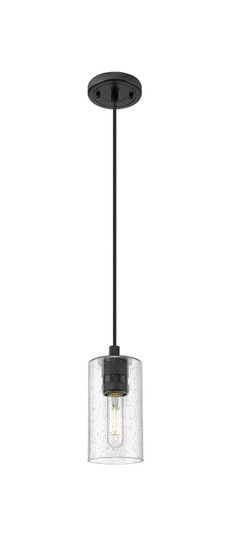Downtown Urban One Light Pendant in Matte Black (405|4341PBKG4347SDY)