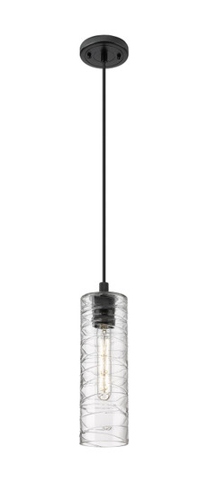 Downtown Urban One Light Pendant in Matte Black (405|4341PBKG43412DE)